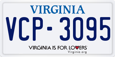 VA license plate VCP3095