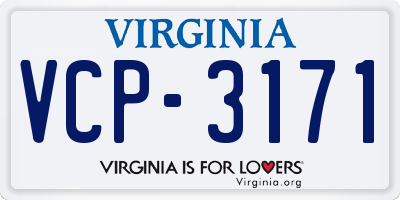 VA license plate VCP3171