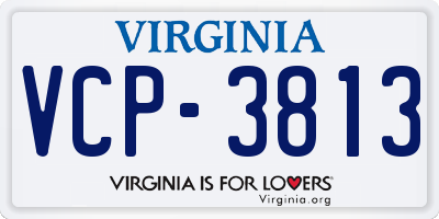 VA license plate VCP3813