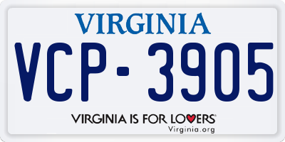 VA license plate VCP3905