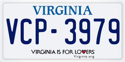 VA license plate VCP3979