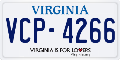 VA license plate VCP4266