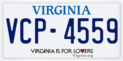 VA license plate VCP4559