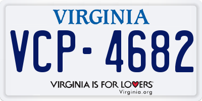 VA license plate VCP4682