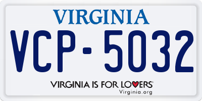 VA license plate VCP5032
