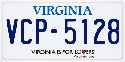 VA license plate VCP5128