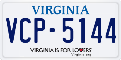 VA license plate VCP5144