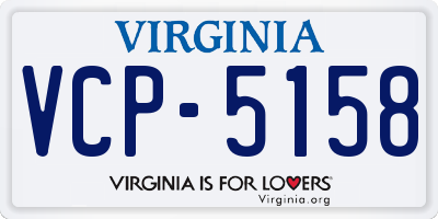 VA license plate VCP5158
