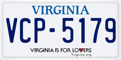 VA license plate VCP5179