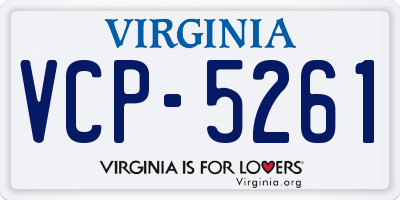 VA license plate VCP5261