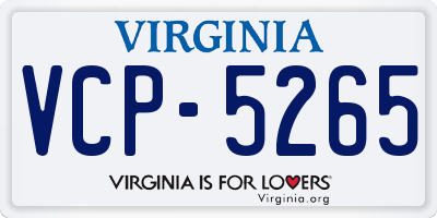 VA license plate VCP5265