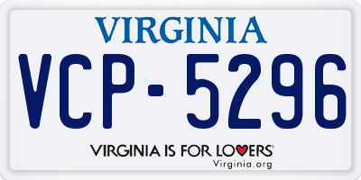 VA license plate VCP5296