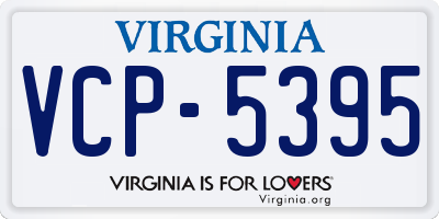 VA license plate VCP5395