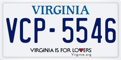 VA license plate VCP5546