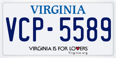 VA license plate VCP5589