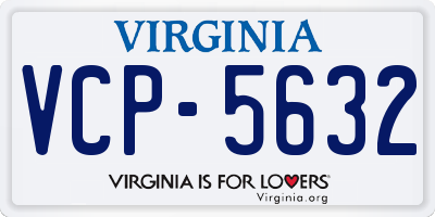 VA license plate VCP5632