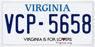VA license plate VCP5658