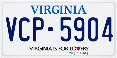 VA license plate VCP5904