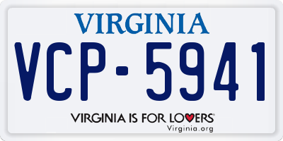 VA license plate VCP5941