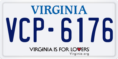 VA license plate VCP6176