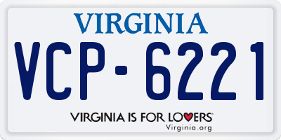 VA license plate VCP6221