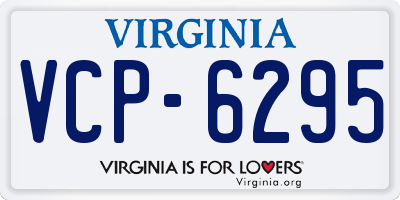 VA license plate VCP6295