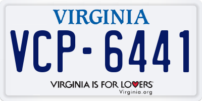 VA license plate VCP6441