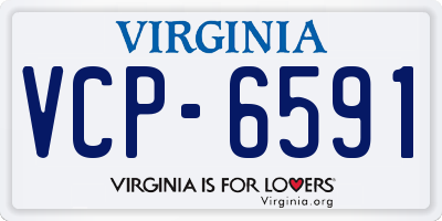 VA license plate VCP6591