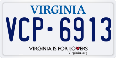VA license plate VCP6913