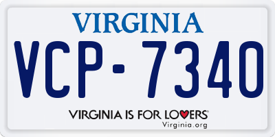 VA license plate VCP7340