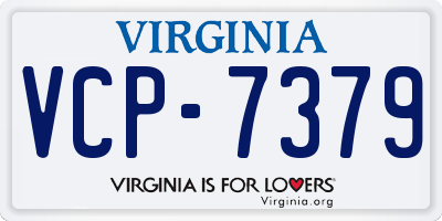 VA license plate VCP7379