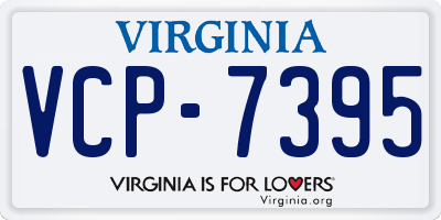 VA license plate VCP7395