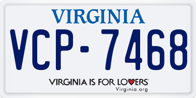 VA license plate VCP7468