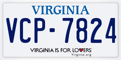 VA license plate VCP7824