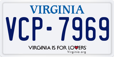 VA license plate VCP7969
