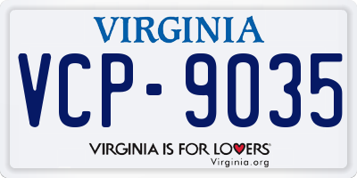 VA license plate VCP9035