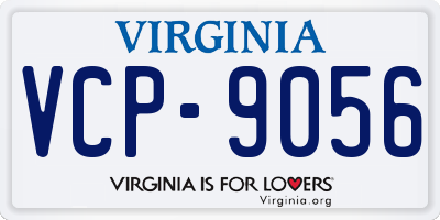 VA license plate VCP9056