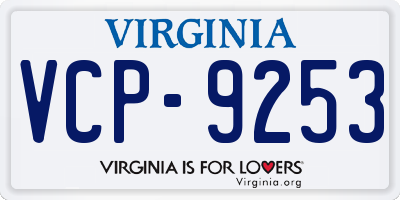 VA license plate VCP9253