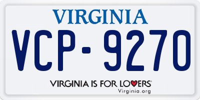 VA license plate VCP9270