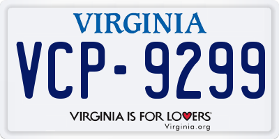 VA license plate VCP9299