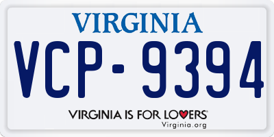 VA license plate VCP9394