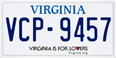 VA license plate VCP9457