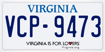VA license plate VCP9473