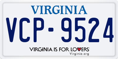 VA license plate VCP9524