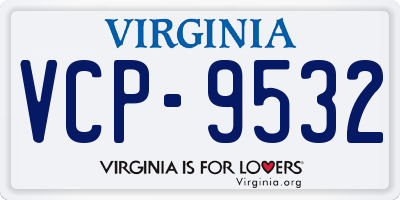 VA license plate VCP9532