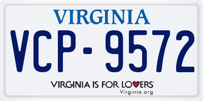 VA license plate VCP9572