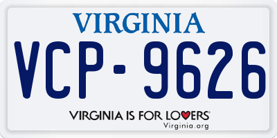 VA license plate VCP9626