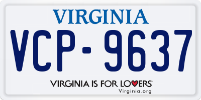 VA license plate VCP9637