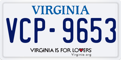 VA license plate VCP9653