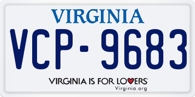 VA license plate VCP9683